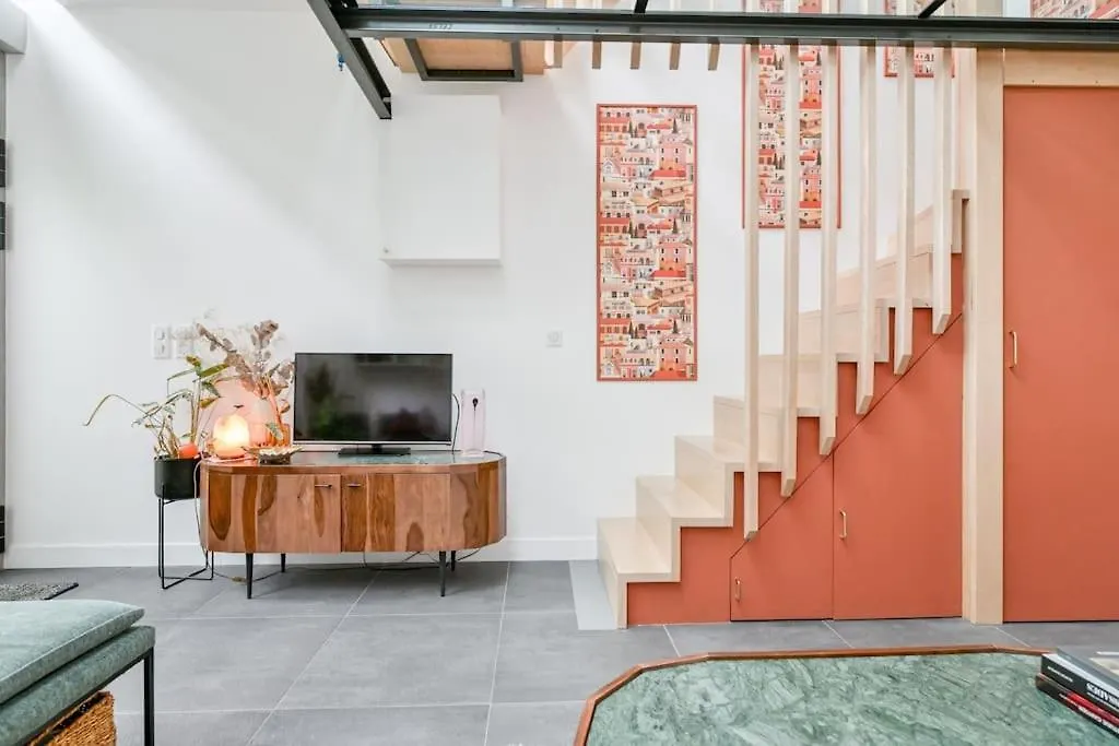 2 Bd Chic Loft, Historic Charm & Modern Amenities Lägenhet Paris